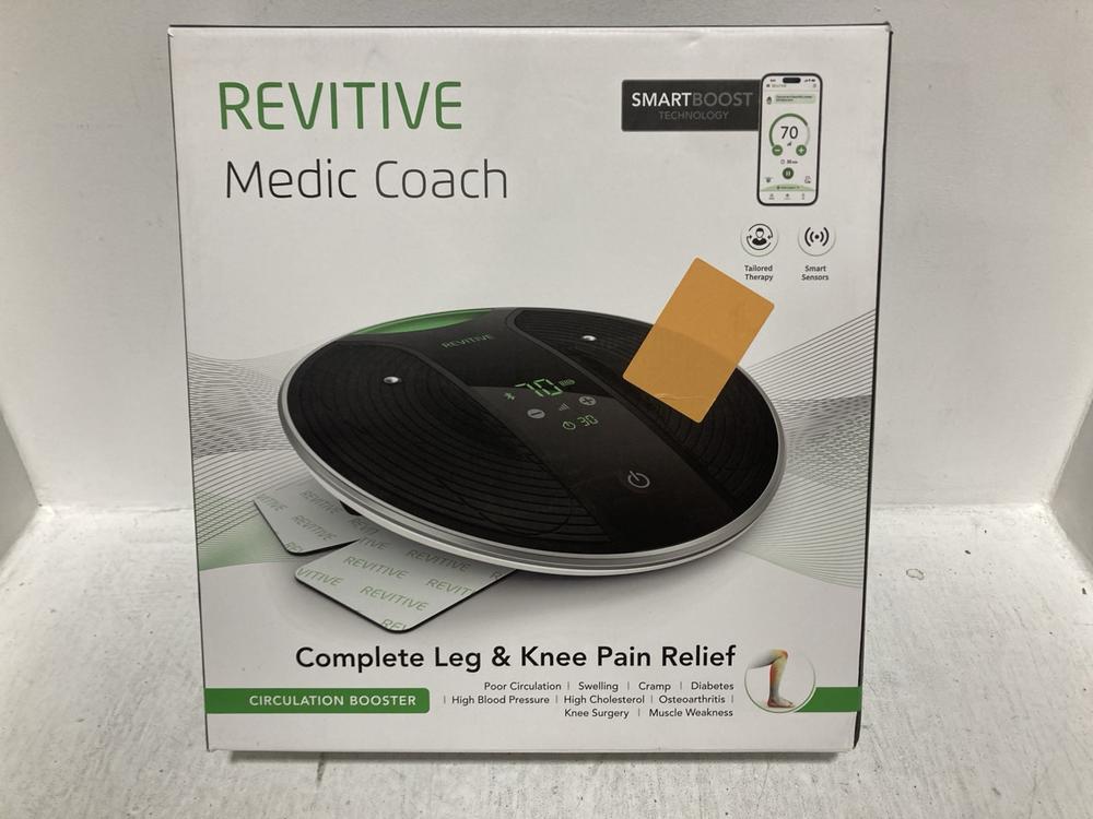Lot 45  
            Chesterfield SR47 - Parcel Delivery Only 

                
REVITIVE MEDIC COACH CIRCULATION BOOSTER ORIGINAL RRP £400 (LOCATION: D8)