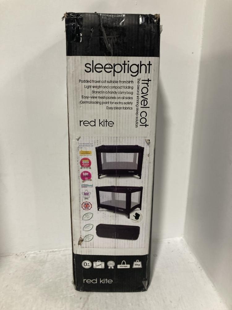 Lot 473  
            Chesterfield SR47 - Parcel Delivery Only 

                
RED KITE SLEEPTIGHT TRAVEL COT (LOCATION: B6)
