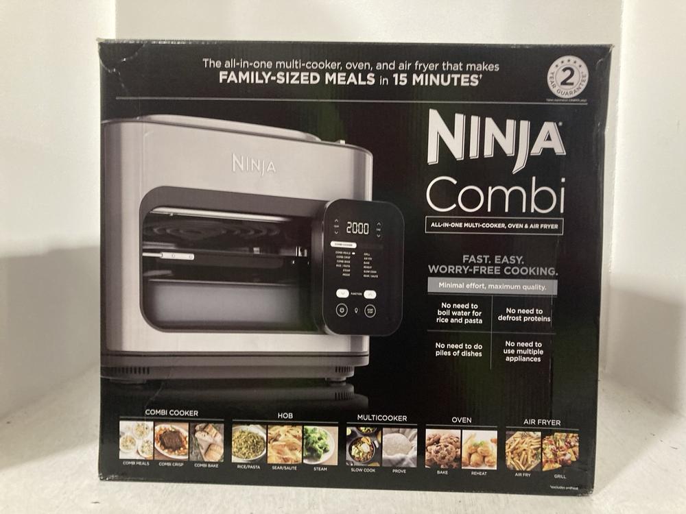 Lot 50  
            Chesterfield SR47 - Parcel Delivery Only 

                
NINJA COMBI 12-IN-1 MULTI-COOKER OVEN & AIR FRYER ORIGINAL RRP £279. (LOCATION: D8)