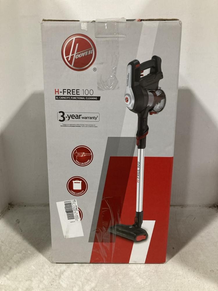 Lot 515  
            Chesterfield SR47 - Parcel Delivery Only 

                
HOOVER H FREE 100 CORDLESS VACUUM CLEANER ORIGINAL RRP £199 (LOCATION: B8)