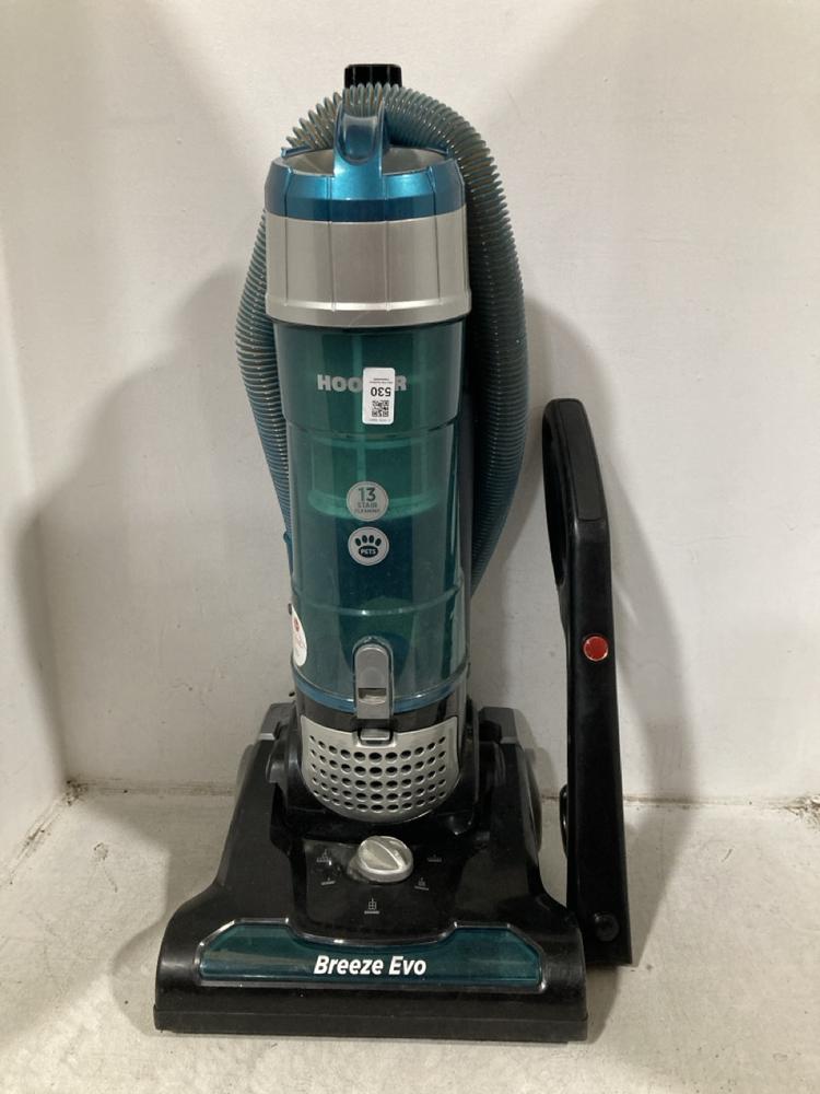 Lot 530  
            Chesterfield SR47 - Parcel Delivery Only 

                
HOOVER BREEZE EVO UPRIGHT VACUUM CLEANER (LOCATION: B8)