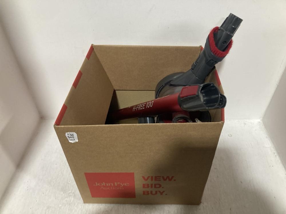 Lot 541  
            Chesterfield SR47 - Parcel Delivery Only 

                
HOOVER H FREE 100 CORDLESS VACUUM CLEANER (LOCATION: B9)