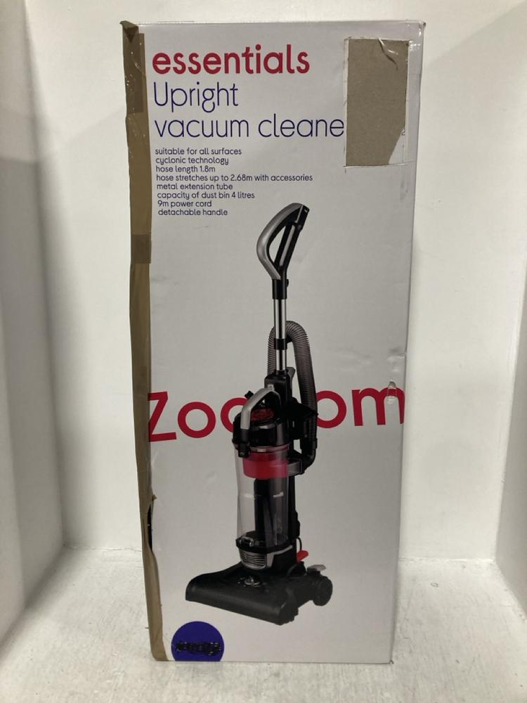Lot 547  
            Chesterfield SR47 - Parcel Delivery Only 

                
ESSENTIALS UPRIGHT VACUUM CLEANER - MODEL NO. C400UVC22 (LOCATION: B9)