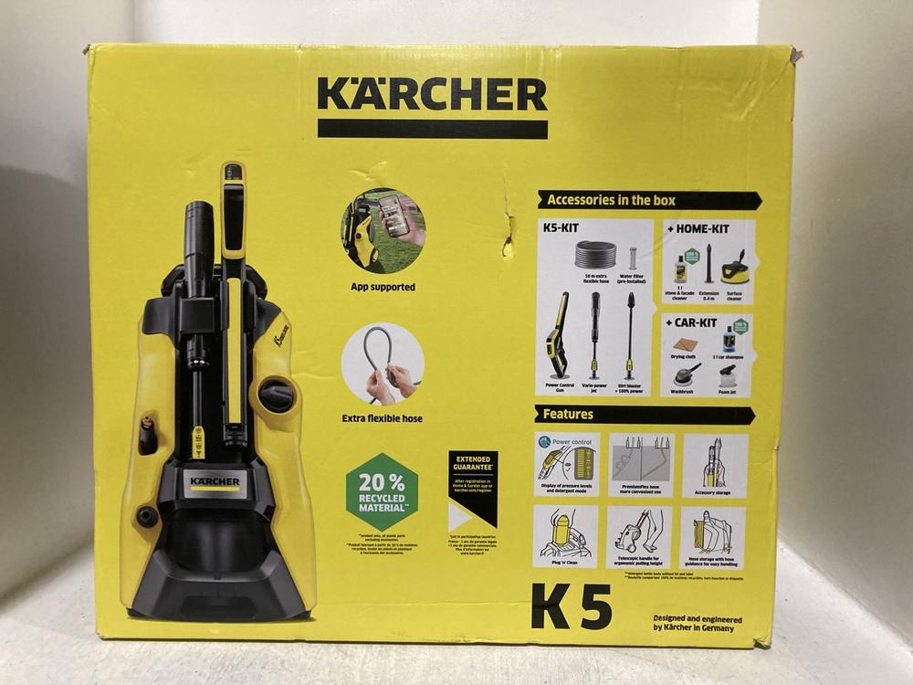 Lot 554  
            Chesterfield SR47 - Parcel Delivery Only 

                
KARCHER K5 POWER CONTROL PRESSURE WASHER ORIGINAL RRP £409 (LOCATION: B9)