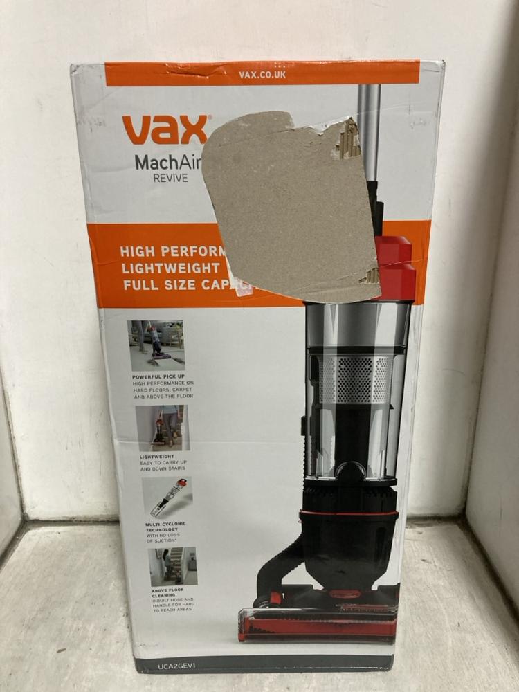 Lot 560  
            Chesterfield SR47 - Parcel Delivery Only 

                
VAX MACH AIR REVIVE UPRIGHT VACUUM CLEANER (LOCATION: B10)