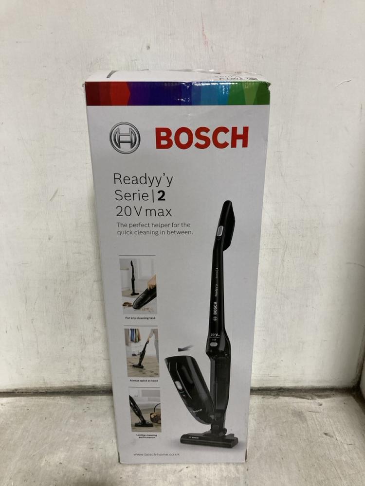Lot 567  
            Chesterfield SR47 - Parcel Delivery Only 

                
BOSCH READY'Y SERIES 2 2 IN 1 CORDLESS VACUUM CLEANER ORIGINAL RRP £189 (LOCATION...