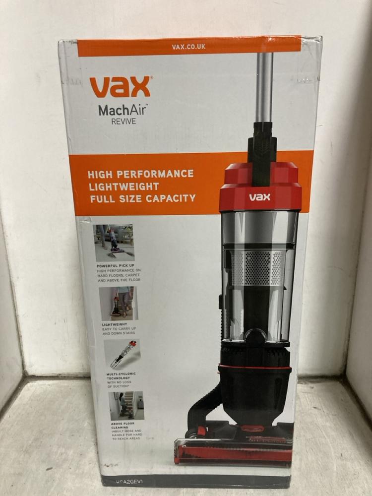 Lot 577  
            Chesterfield SR47 - Parcel Delivery Only 

                
VAX MACH AIR REVIVE UPRIGHT VACUUM CLEANER (LOCATION: B10)