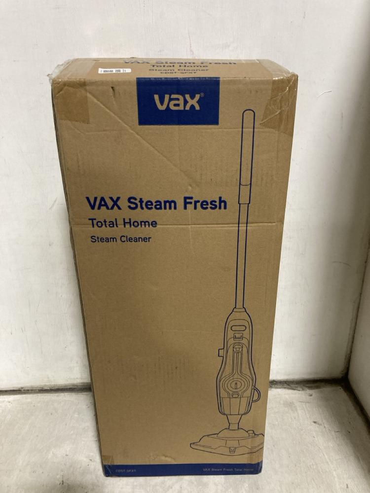 Lot 586  
            Chesterfield SR47 - Parcel Delivery Only 

                
VAX STEAM FRESH TOTAL HOME STEAM CLEANER (LOCATION: B10)
