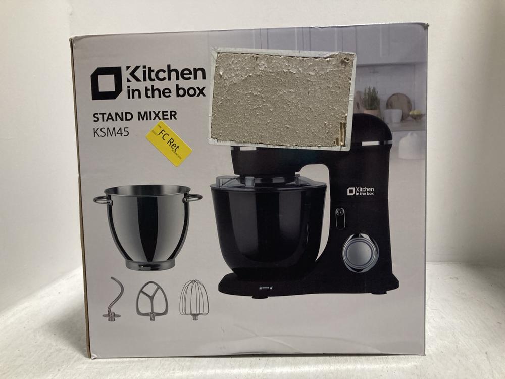 Lot 653  
            Chesterfield SR47 - Parcel Delivery Only 

                
KITCHEN IN THE BOX STAND MIXER (LOCATION: C3)