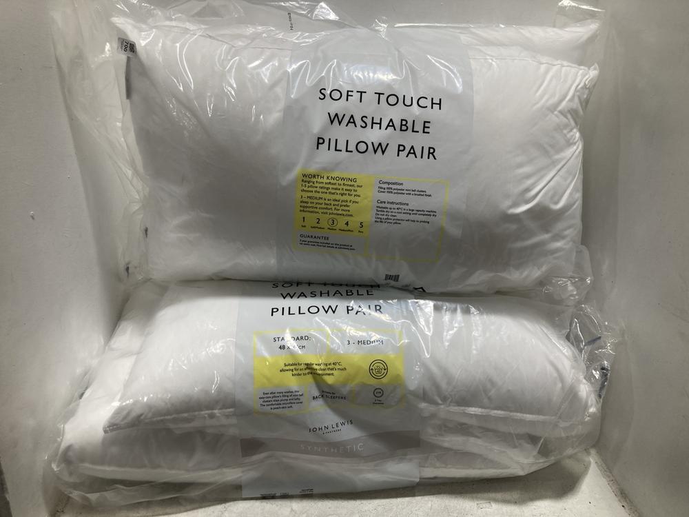 Lot 700  
            Chesterfield SR47 - Parcel Delivery Only 

                
2 X JOHN LEWIS SOFT TOUCHABLE MEDIUM PAIR OF PILLOWS - 60832413 (LOCATION: C5)