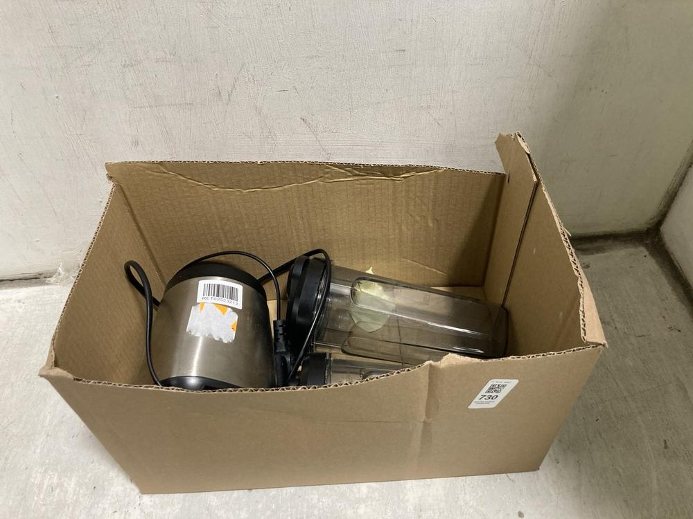 Lot 730  
            Chesterfield SR47 - Parcel Delivery Only 

                
JOHN LEWIS ON THE GO BLENDER - 85547822 (LOCATION: C6)