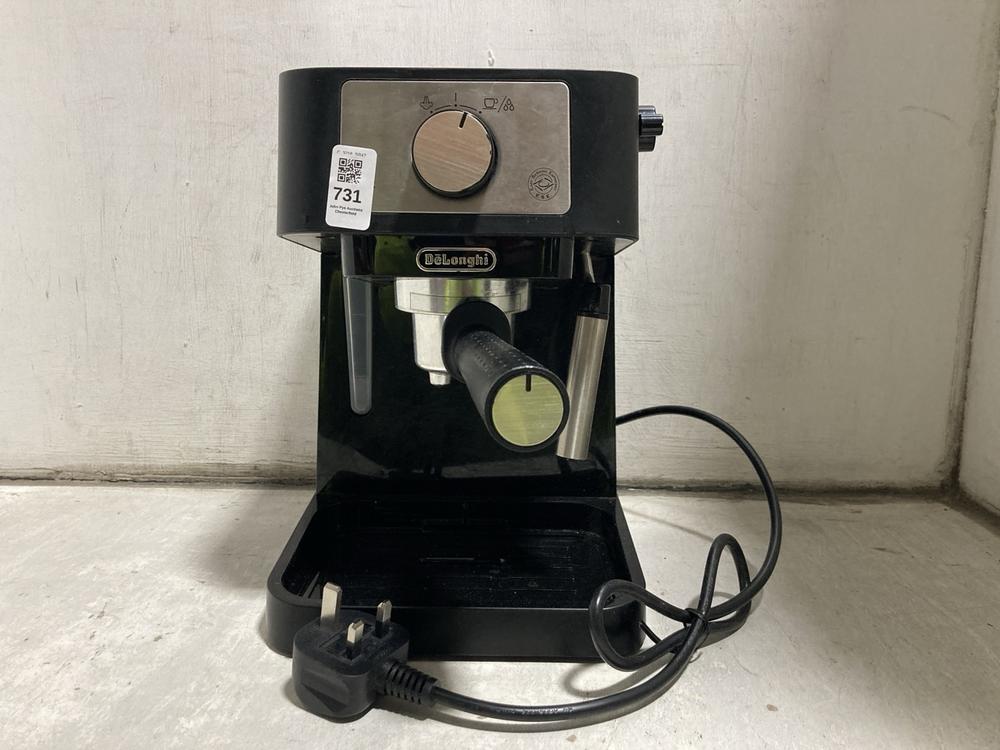 Lot 731  
            Chesterfield SR47 - Parcel Delivery Only 

                
DELONGHI STILOSA MANUAL ESPRESSO MACHINE ORIGINAL RRP £127 (LOCATION: C6)