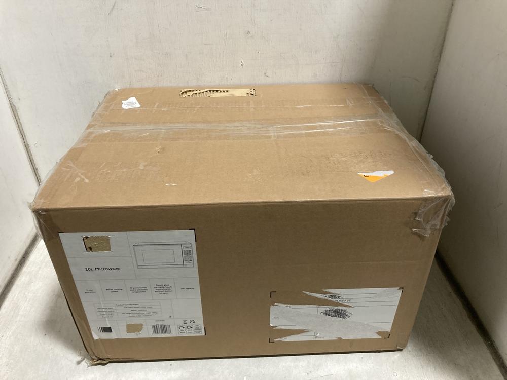 Lot 735  
            Chesterfield SR47 - Parcel Delivery Only 

                
JOHN LEWIS 20L 800W MICROWAVE OVEN - 85570402 (LOCATION: C6)