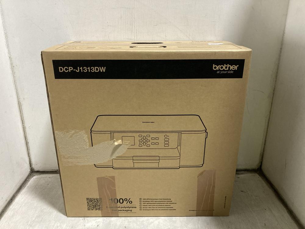 Lot 737  
            Chesterfield SR47 - Parcel Delivery Only 

                
BROTHER 3 IN 1 COMPACT INKJET PRINTER ORIGINAL RRP £120 - MODEL NO. DCP-J1313DW -...