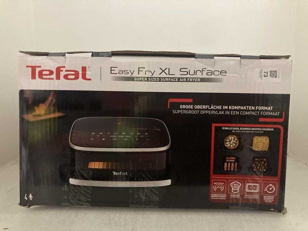 Lot 73  
            Chesterfield SR47 - Parcel Delivery Only 

                
TEFAL EASY FRY XL SURFACE AIRFRYER - ORIGINAL RRP £100 (LOCATION: A1)