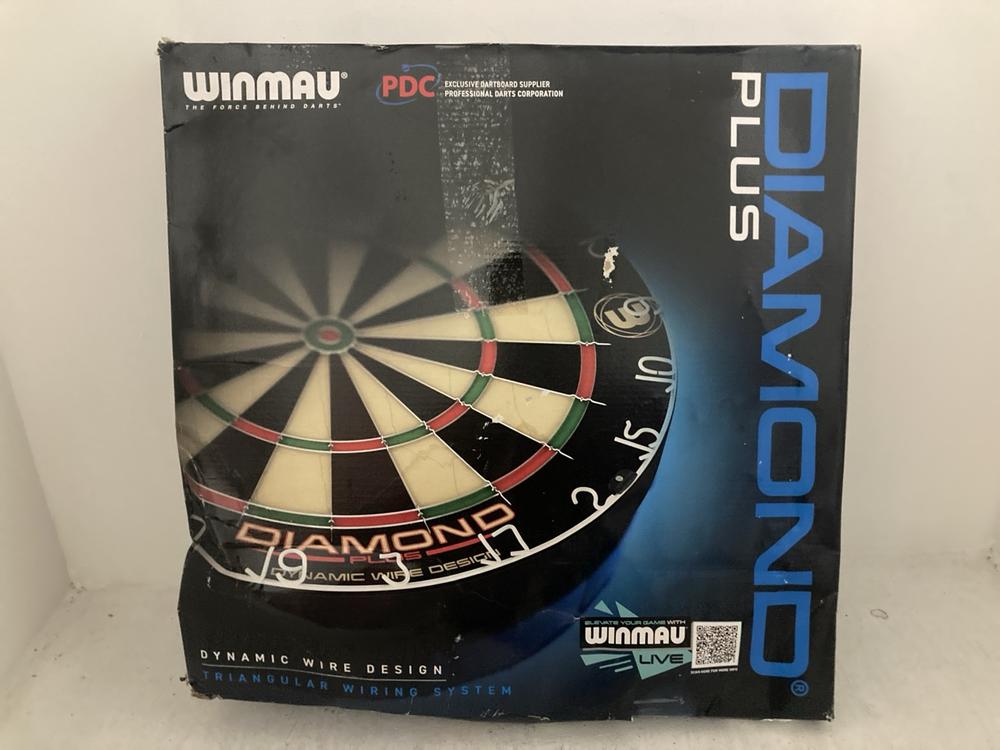 Lot 75  
            Chesterfield SR47 - Parcel Delivery Only 

                
WINMAU DIAMOND PLUS DART BOARD (LOCATION: A1)