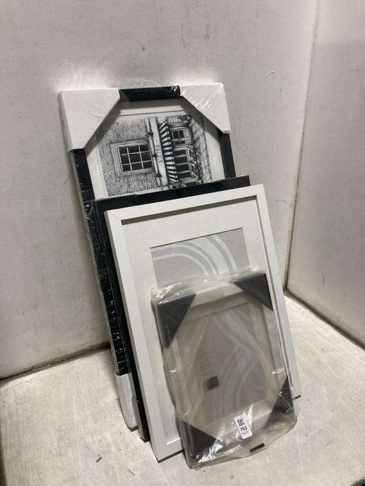 Lot 761  
            Chesterfield SR47 - Parcel Delivery Only 

                
5 X ASSORTED PICTURE FRAME ITEMS TO INCLUDE BOUTIQUES AND BISTROS BY LIBBY BOTHWA...