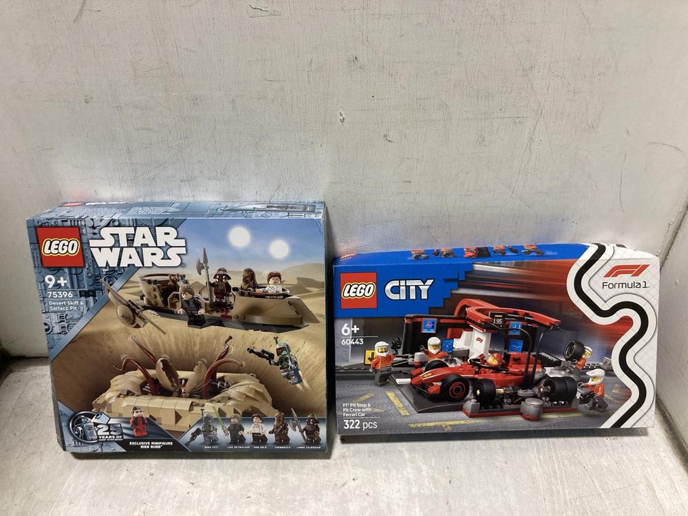 Lot 805  
            Chesterfield SR47 - Parcel Delivery Only 

                
LEGO STAR WARS 75396 DESERT SKIFF AND SARLACC PIT TO INCLUDE LEGO CITY 60443 PIT ...