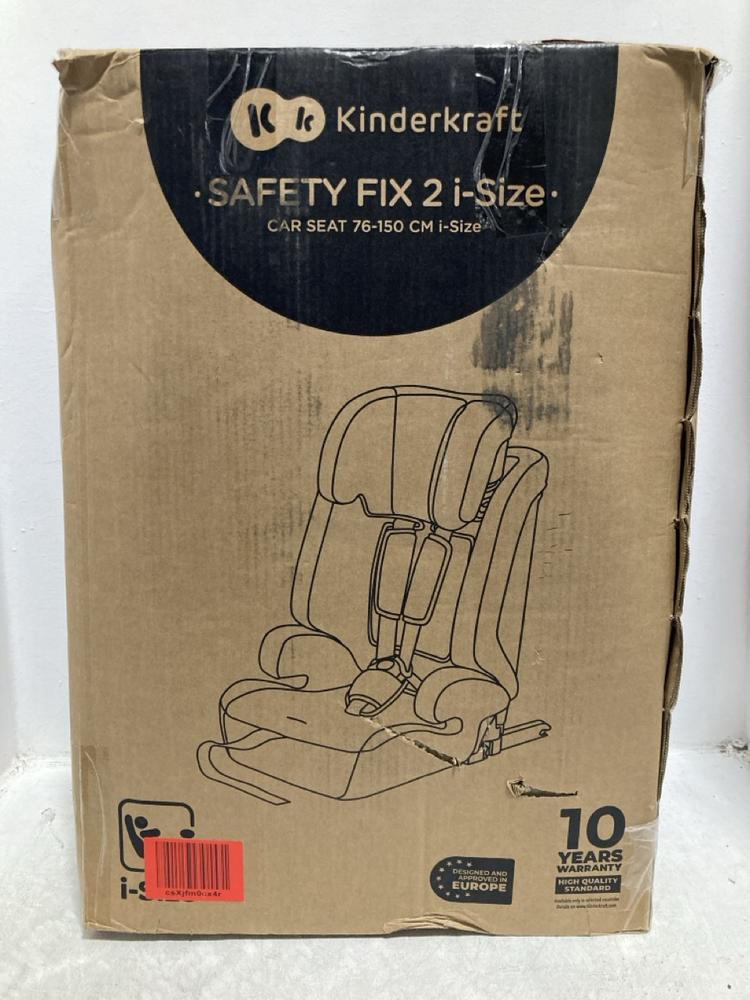 Lot 869  
            Chesterfield SR47 - Parcel Delivery Only 

                
KINDERKRAFT SAFETY FIX 2 ISIZE CAR SEAT (LOCATION: C11)