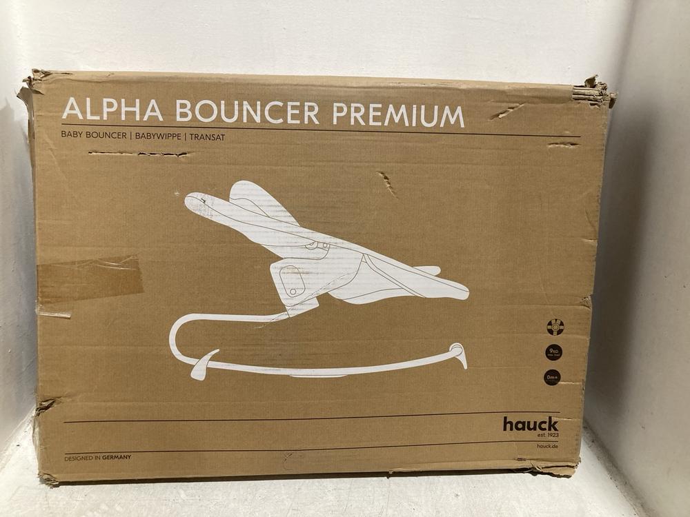Lot 872  
            Chesterfield SR47 - Parcel Delivery Only 

                
HAUCK ALPHA BOUNCER PREMIUM (LOCATION: C11)