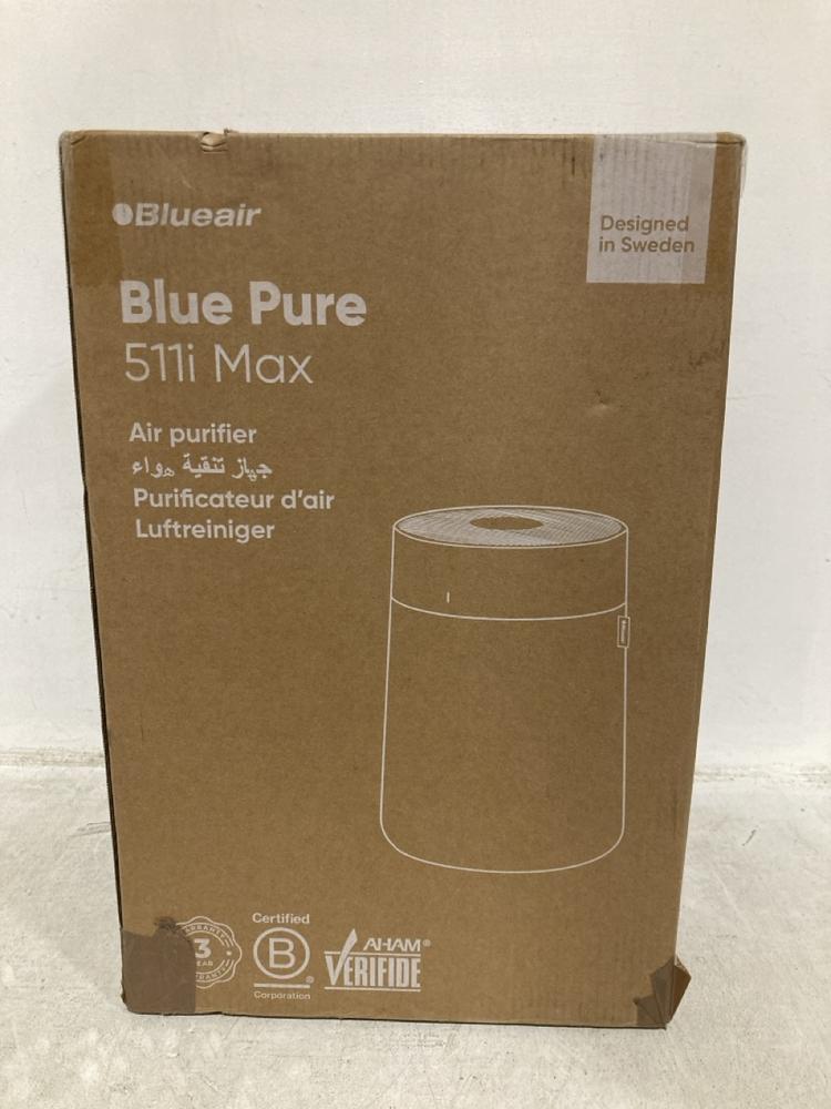 Lot 896  
            Chesterfield SR47 - Parcel Delivery Only 

                
BLUE PURE 511I MAX AIR PURIFIER. (LOCATION: D1)