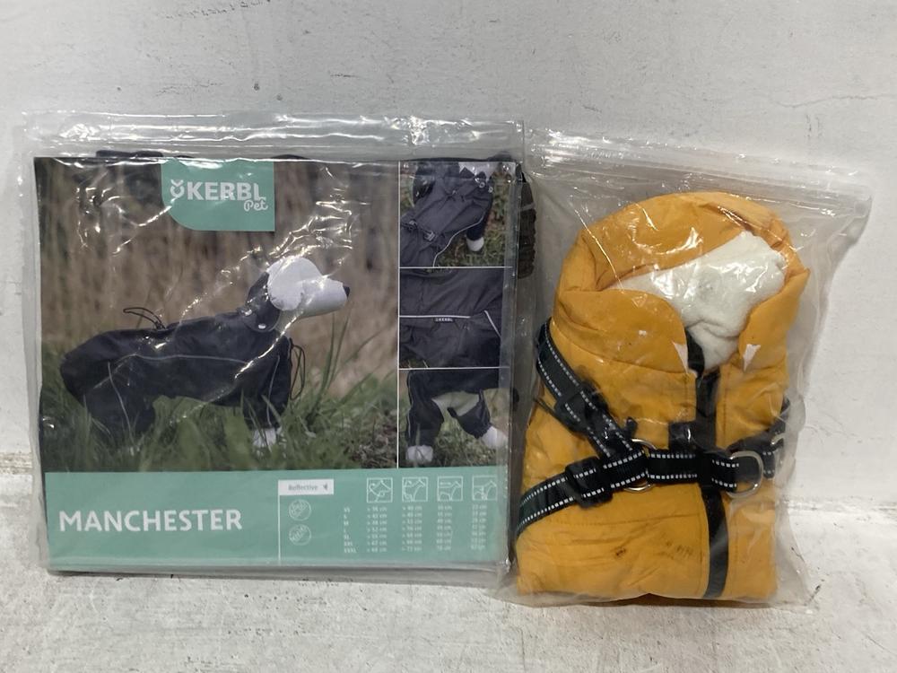 Lot 905  
            Chesterfield SR47 - Parcel Delivery Only 

                
BOX OF ASSORTED PET ITEMS TO INCLUDE KERBL PET MANCHESTER DOG COST SIZE M. (LOCAT...