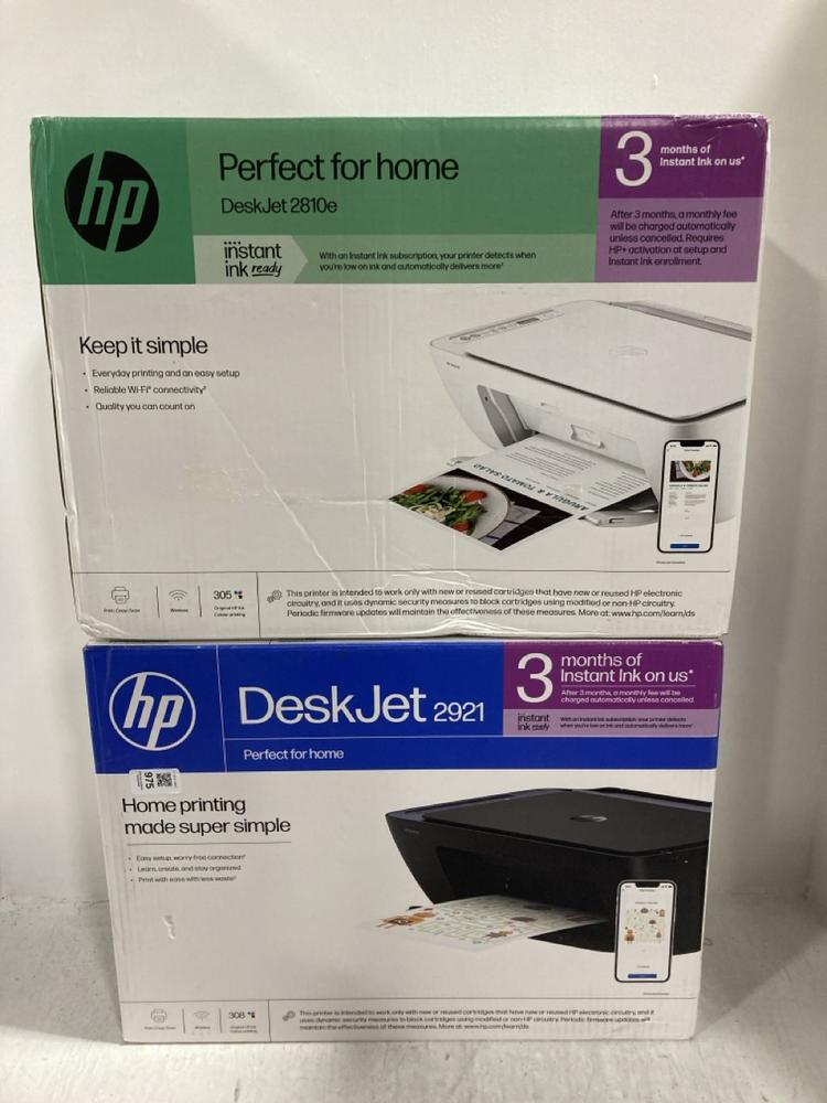 Lot 975  
            Chesterfield SR47 - Parcel Delivery Only 

                
HP DESKJET 2921 PRINTER TO INCLUDE HP DESKJET 2810E PRINTER (LOCATION: D3)