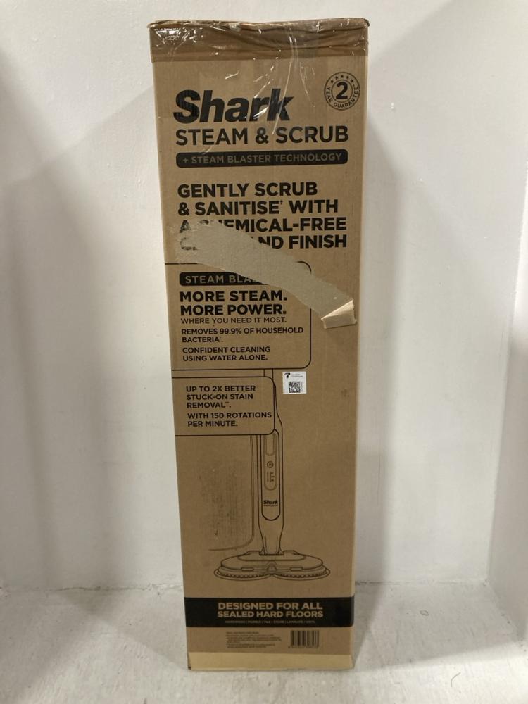 Lot 982  
            Chesterfield SR47 - Parcel Delivery Only 

                
SHARK STEAM AND SCRUB HARD FLOOR CLEANER ORIGINAL RRP £119 (LOCATION: D4)