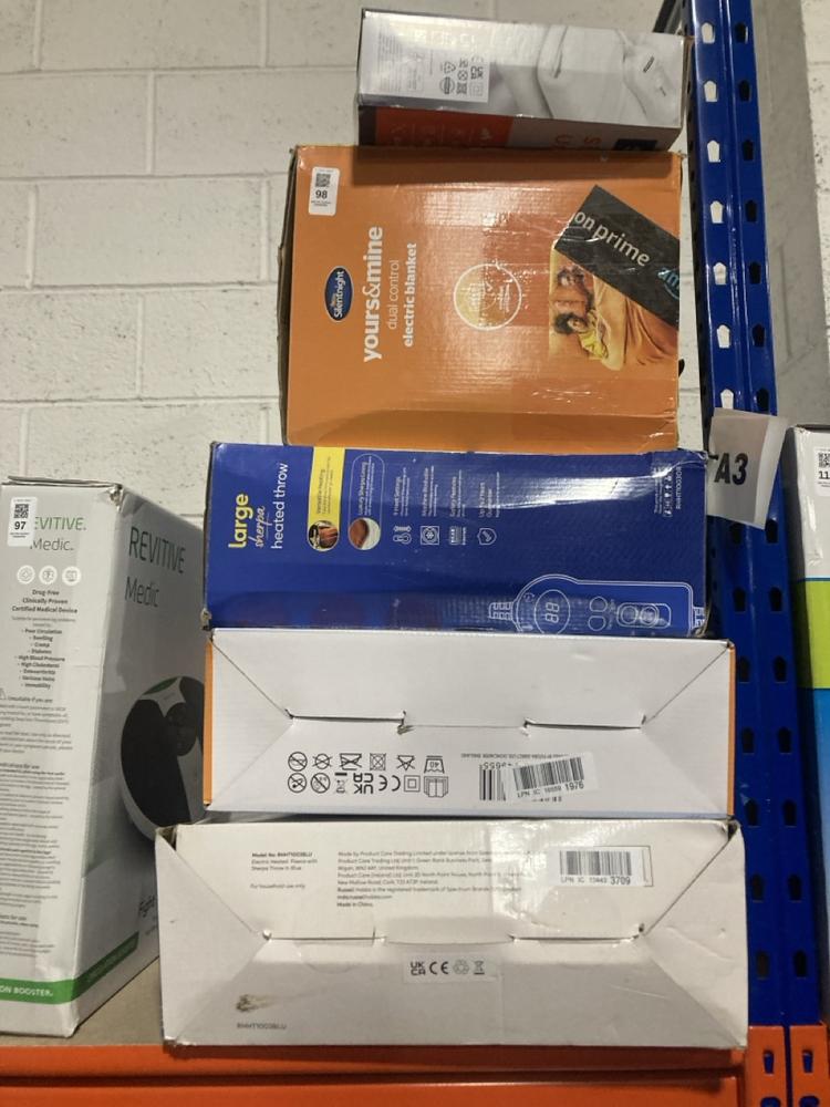 Lot 98  
            Chesterfield SR47 - Parcel Delivery Only 

                
5 X ASSORTED BEDDING ITEMS TO INCLUDE STATUS SINGLE ELECTRIC UNDER BLANKET (LOCAT...