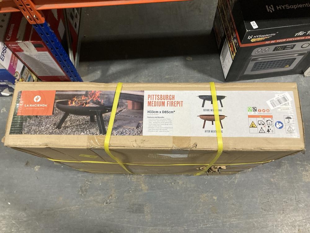 Lot 993  
            Chesterfield SR47 - Parcel Delivery Only 

                
LA HACIENDA PITTSBURGH MEDIUM FIREPIT (LOCATION: D4)