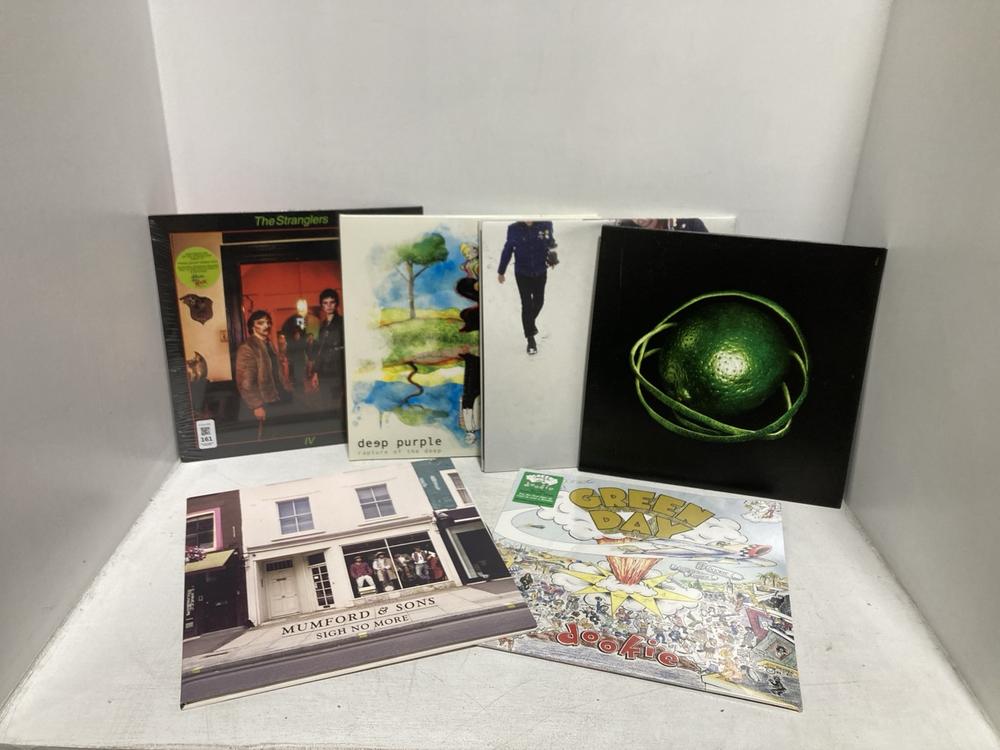 Lot 161  
            Chesterfield SR46 - Parcel Delivery Only 

                
6 X ASSORTED VINYLS TO INCLUDE MUMFORD & SONS SIGH NO MORE VINYL (LOCATION: F2)