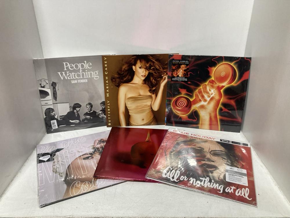 Lot 163  
            Chesterfield SR46 - Parcel Delivery Only 

                
6 X ASSORTED VINYLS TO INCLUDE MARIAH CAREY BUTTERFLY VINYL (LOCATION: F2)