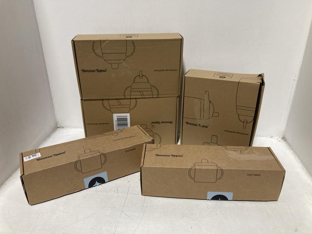 Lot 166  
            Chesterfield SR46 - Parcel Delivery Only 

                
5 X ASSORTED TOMMEE TIPPEE ITEMS TO INCLUDE TOMMEE TIPPEE 3-PACK 190ML FIRST CUP ...