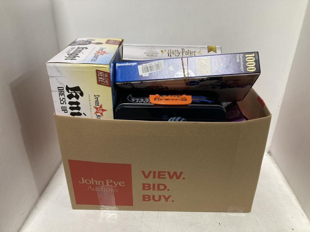 Lot 177  
            Chesterfield SR46 - Parcel Delivery Only 

                
QTY OF ASSORTED KIDS TOYS TO INCLUDE HARRY POTTER TRIWIZARD MAZE GAME (LOCATION: F2)