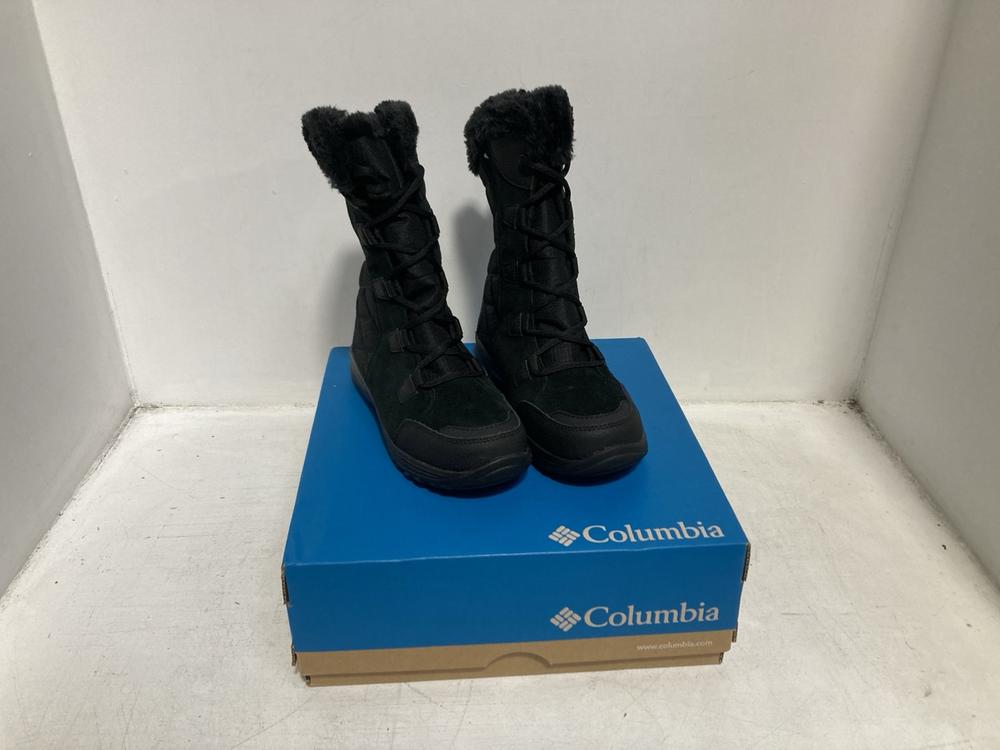 Lot 180  
            Chesterfield SR46 - Parcel Delivery Only 

                
COLUMBIA ICE MAIDEN II WOMENS BOOTS IN BLACK - UK SIZE 4.5 (LOCATION: F3)