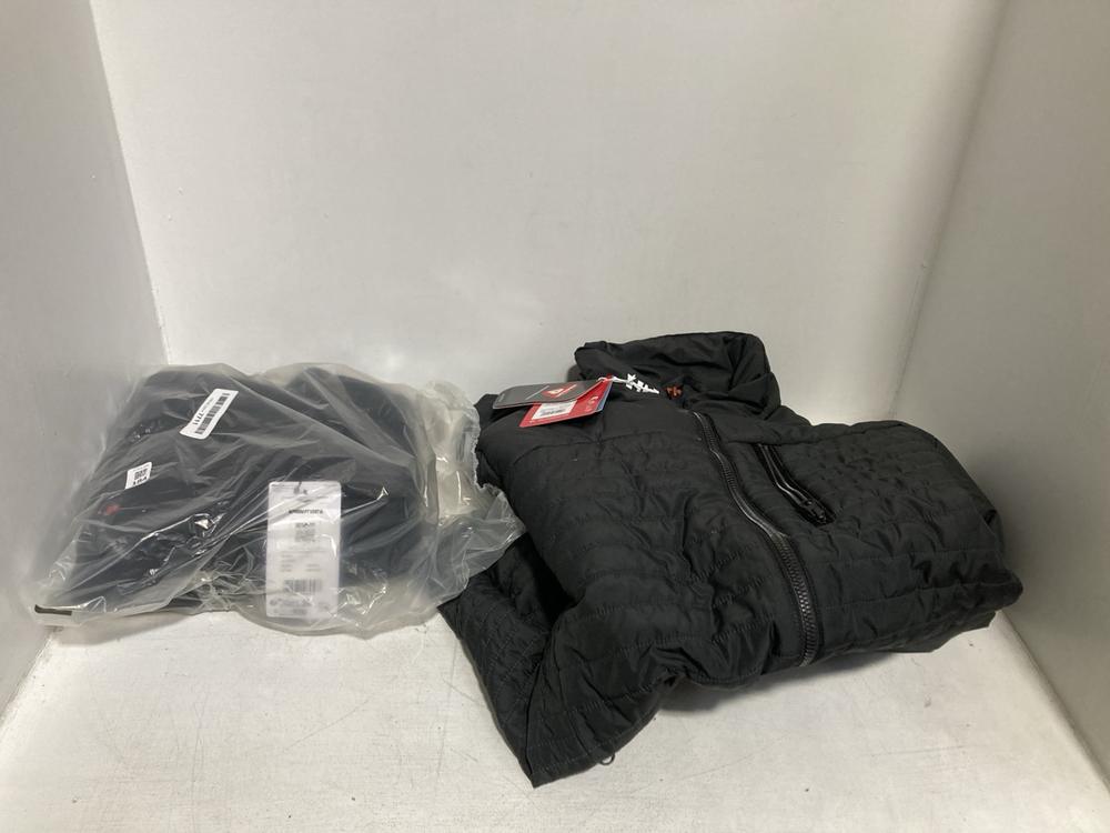 Lot 184  
            Chesterfield SR46 - Parcel Delivery Only 

                
BERGHAUS ZIP FLEECE IN BLACK - UK SIZE 3XL TO INCLUDE HELLY HANSEN CREW INSULATED...