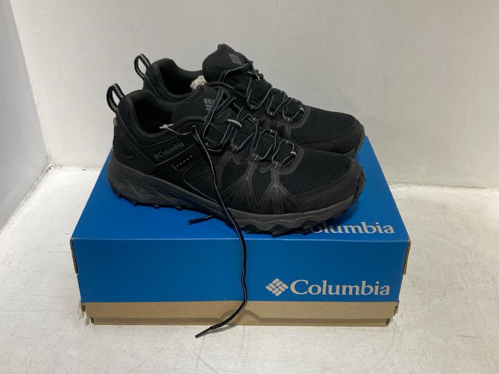 Lot 244  
            Chesterfield SR46 - Parcel Delivery Only 

                
COLUMBIA PEAKFREAK II OUTDRY TRAINERS IN BLACK - UK SIZE 9.5 (LOCATION: F4)