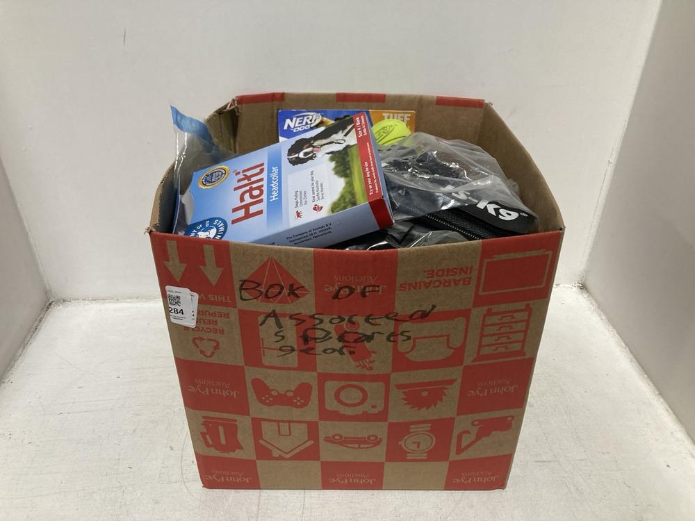 Lot 284  
            Chesterfield SR46 - Parcel Delivery Only 

                
QTY OF ASSORTED PET ITEMS TO INCLUDE HALTI HEADCOLLAR IN BLACK - SIZE 4 (LOCATION...
