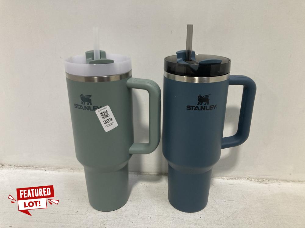 Lot 303  
            Chesterfield SR46 - Parcel Delivery Only 

                
STANLEY 40 OZ STRAW TUMBLE IN SAGE GREEN TO INCLUDE STANLEY 40 OZ STRAW TUMBLER I...