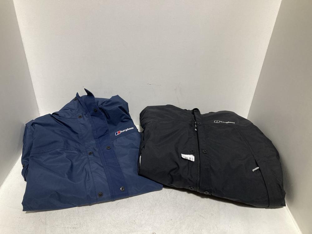 Lot 350  
            Chesterfield SR46 - Parcel Delivery Only 

                
BERGHAUS WINDPROOF COAT IN BLACK - UK SIZE S TO INCLUDE BERGHAUS THERMAL COAT IN ...