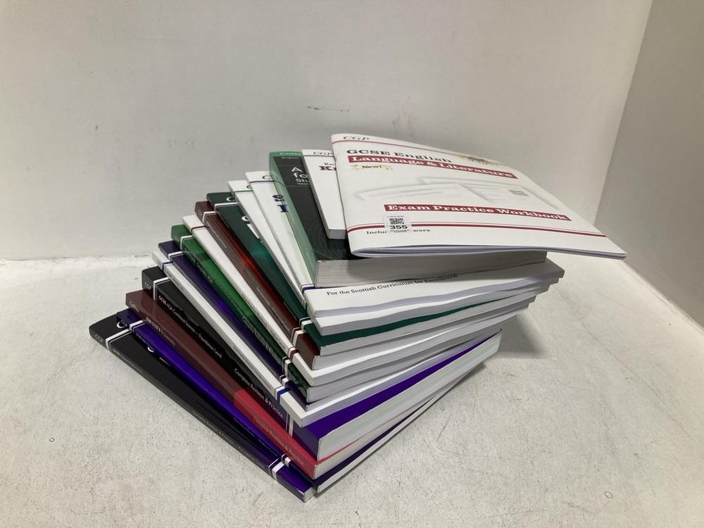 Lot 355  
            Chesterfield SR46 - Parcel Delivery Only 

                
QTY OF ASSORTED REVISION BOOKS TO INCLUDE CGP GCSE ENGLISH LANGUAGE & LITERATURE ...