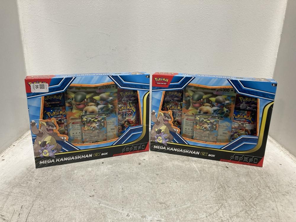 Lot 35  
            Chesterfield SR46 - Parcel Delivery Only 

                
2 X POKEMON MEGA KANGASKHAN EX BOX SET (LOCATION: A1)