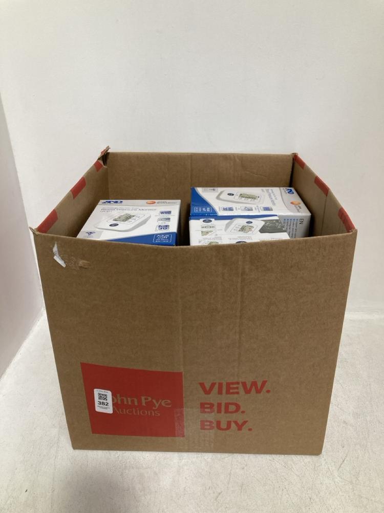 Lot 382  
            Chesterfield SR46 - Parcel Delivery Only 

                
10 X AND A & D MEDICAL UA-611 BLOOD PRESSURE MONITOR - ADULTS CUFF ( 22-32CM ) (L...