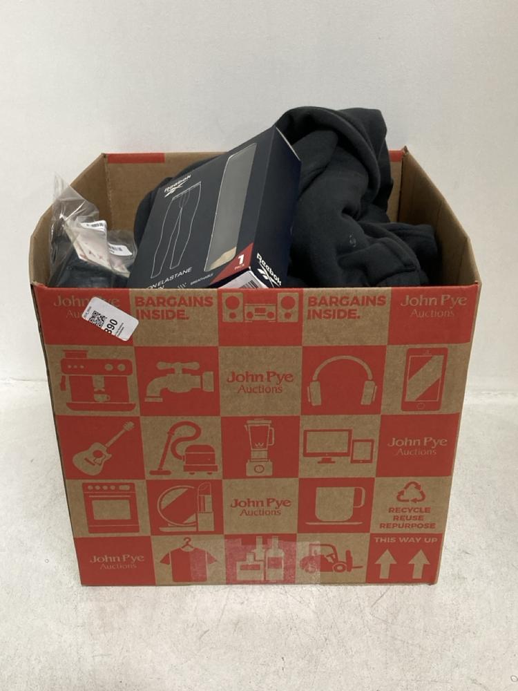 Lot 390  
            Chesterfield SR46 - Parcel Delivery Only 

                
QTY OF ASSORTED ADULTS BRANDED CLOTHING TO INCLUDE REEBOK COTTON ELASTANE LONG JO...