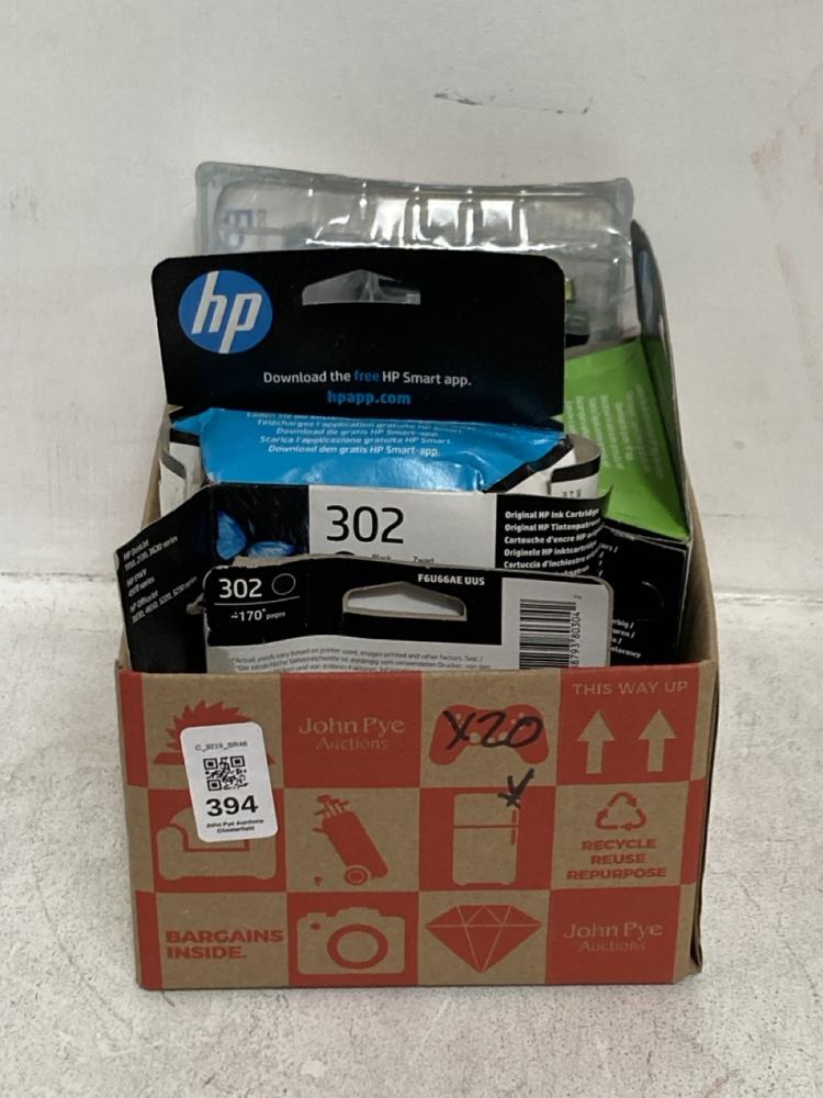 Lot 394  
            Chesterfield SR46 - Parcel Delivery Only 

                
6 X ASSORTED HP INKS TO INCLUDE HP 924 BLACK ORIGINAL INK CARTRIDGE (LOCATION: E3)