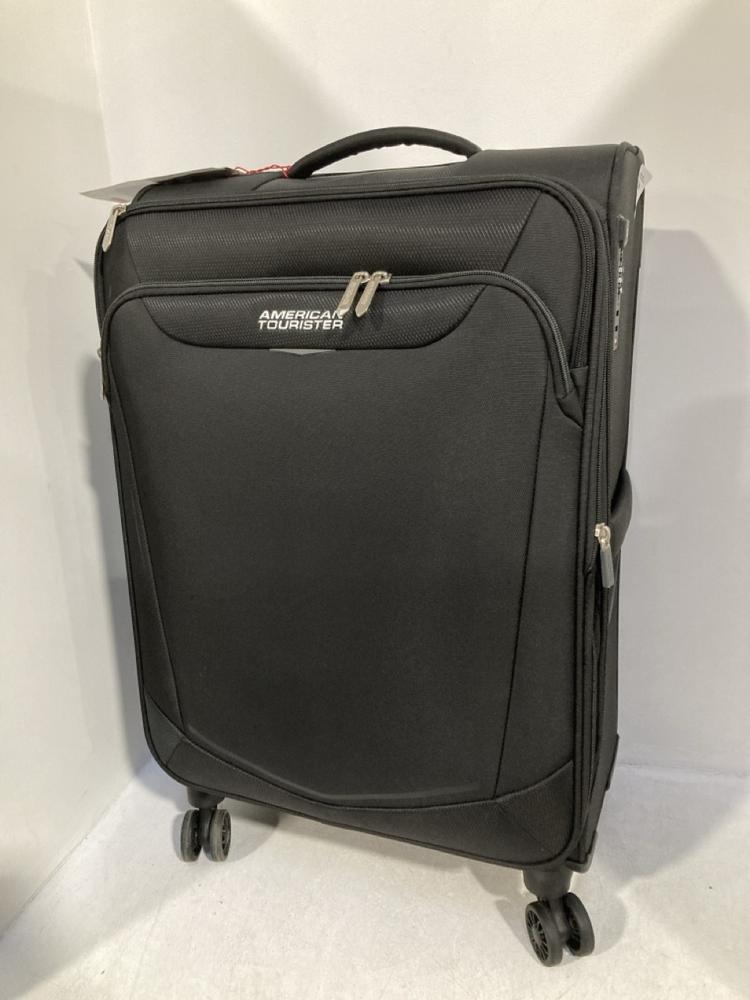 Lot 41  
            Chesterfield SR46 - Parcel Delivery Only 

                
AMERICAN TOURISTER SUMMERRIDE SPINNER MEDIUM SUITCASE IN BLACK (LOCATION: A1)