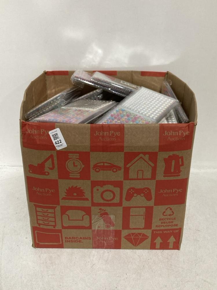 Lot 422  
            Chesterfield SR46 - Parcel Delivery Only 

                
QTY 15-PACK OF FACEGEM RHINESTONES (LOCATION: E3)