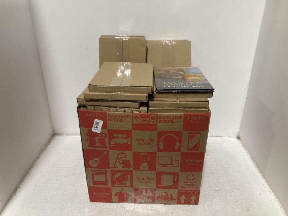 Lot 436  
            Chesterfield SR46 - Parcel Delivery Only 

                
QTY OF DANIEL O'DONNELL I WISH YOU WELL LIMITED EDITION CD & DVD (LOCATION: E4)