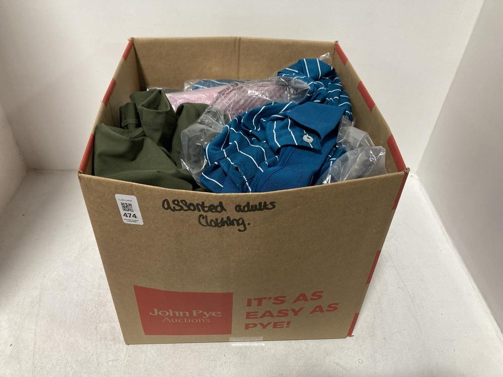 Lot 474  
            Chesterfield SR46 - Parcel Delivery Only 

                
QTY OF ASSORTED ADULTS CLOTHING TO INCLUDE WOMENS 3/4 LEGGINGS IN FOREST GREEN - ...