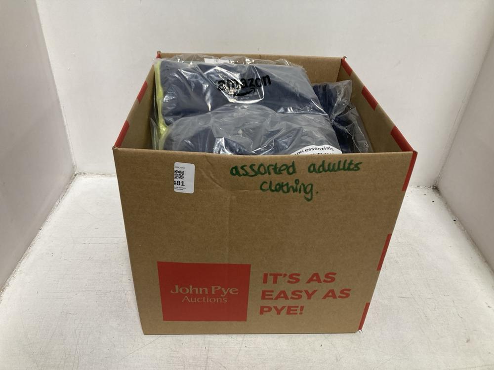 Lot 481  
            Chesterfield SR46 - Parcel Delivery Only 

                
QTY OF ASSORTED ADULTS CLOTHING TO INCLUDE WOMENS 2-PACK SHORT SLEEVE TOP IN MULT...